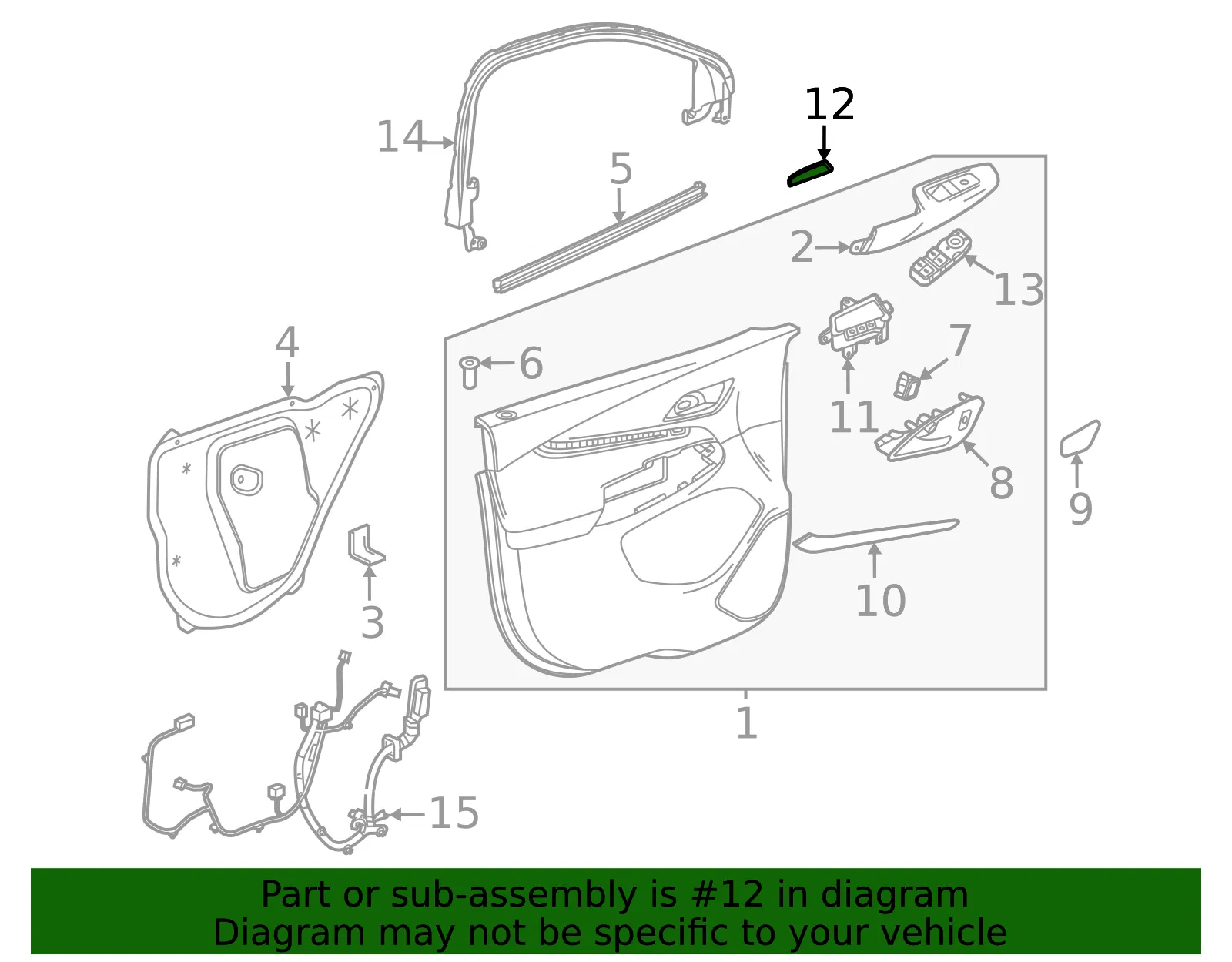 Pull Handle Cap - GM (42748032) - view 4