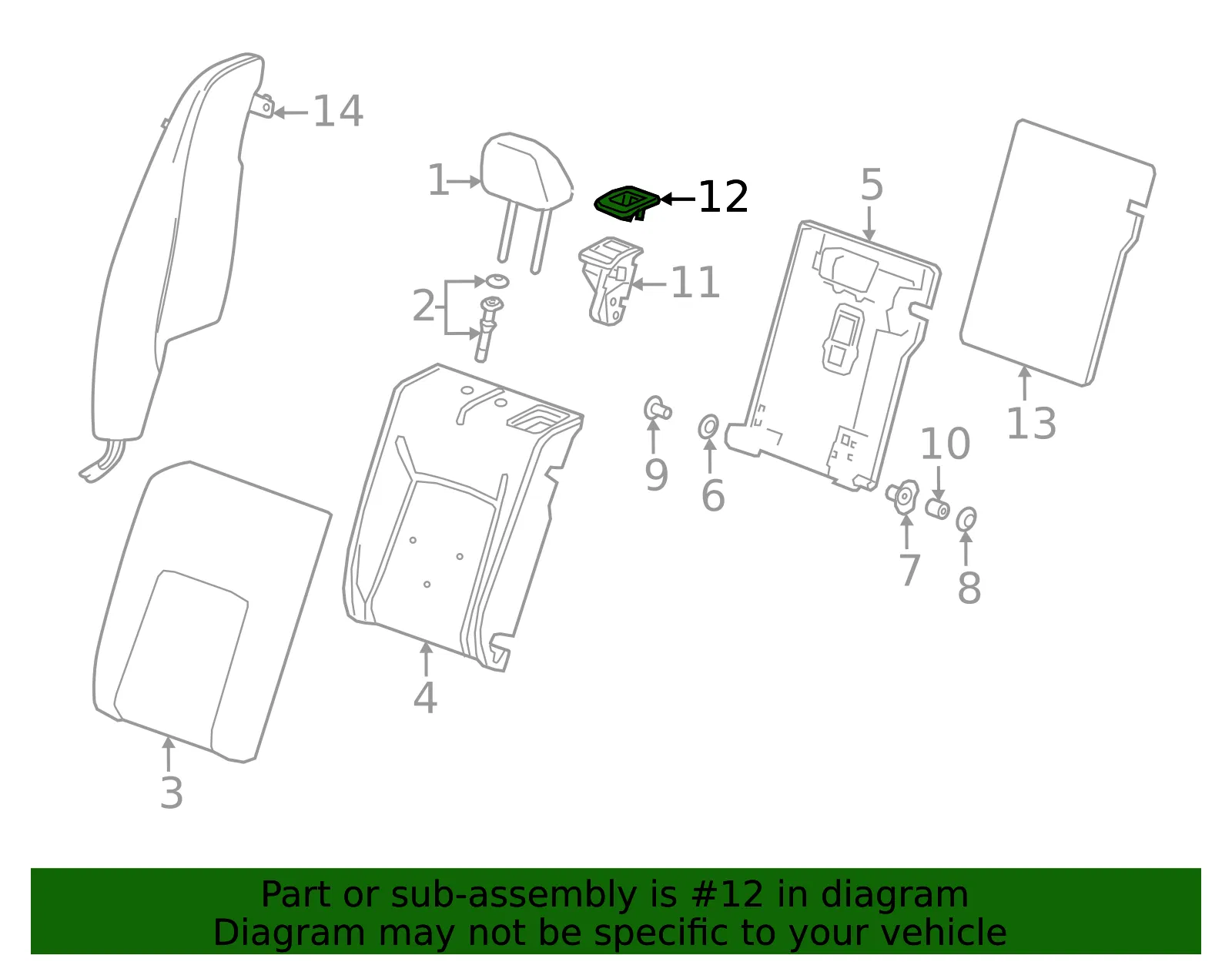 Latch Cover - GM (42757089) - view 5