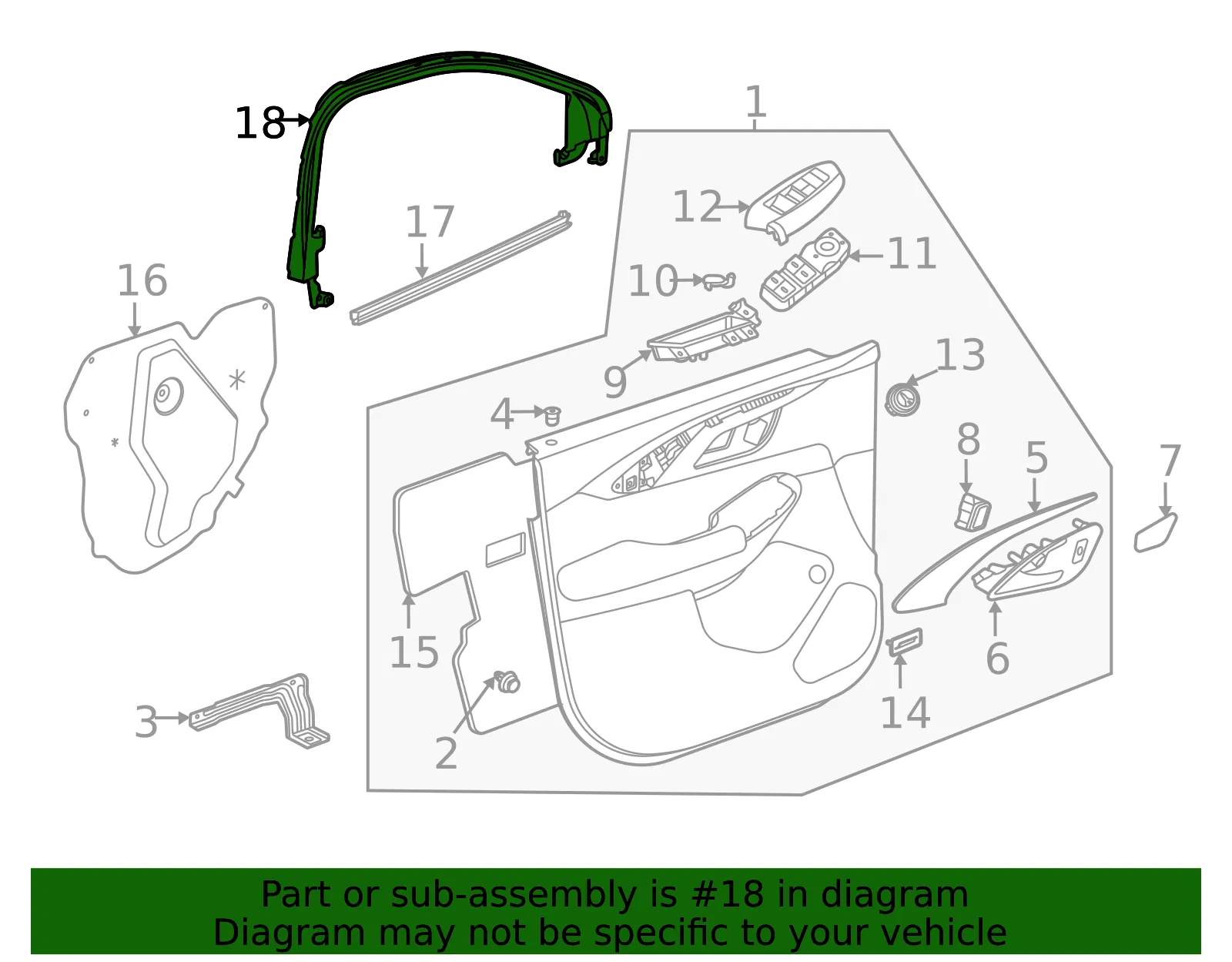 Window Trim - GM (42758553) - view 4