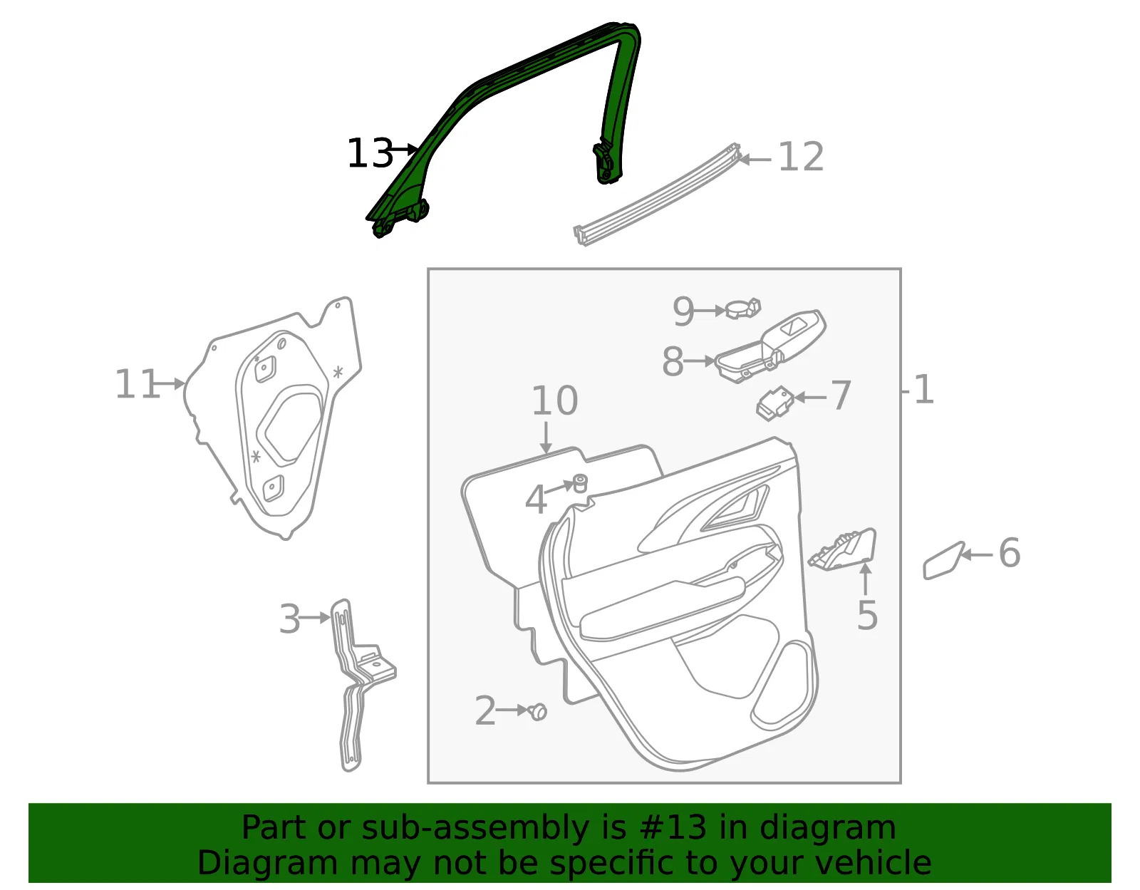 Window Trim - GM (42758554) - view 3