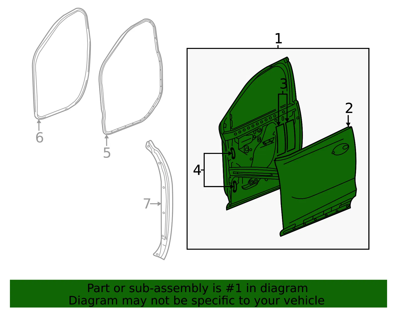 Door Shell - GM (42771787) - view 3