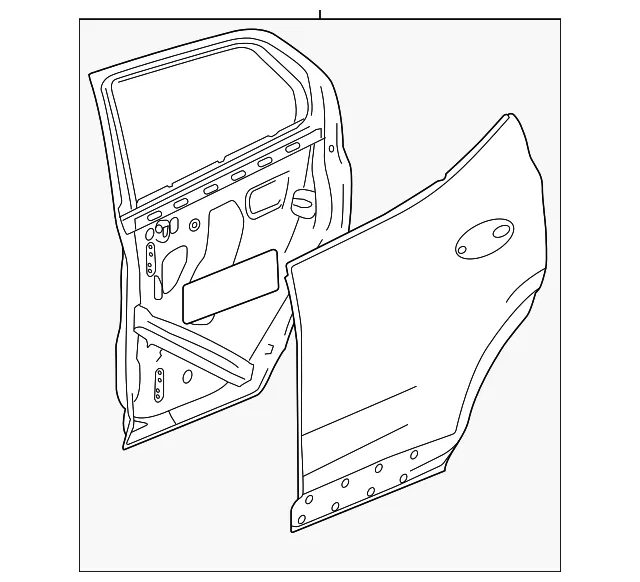 Door Shell - GM (42771791) - view 2