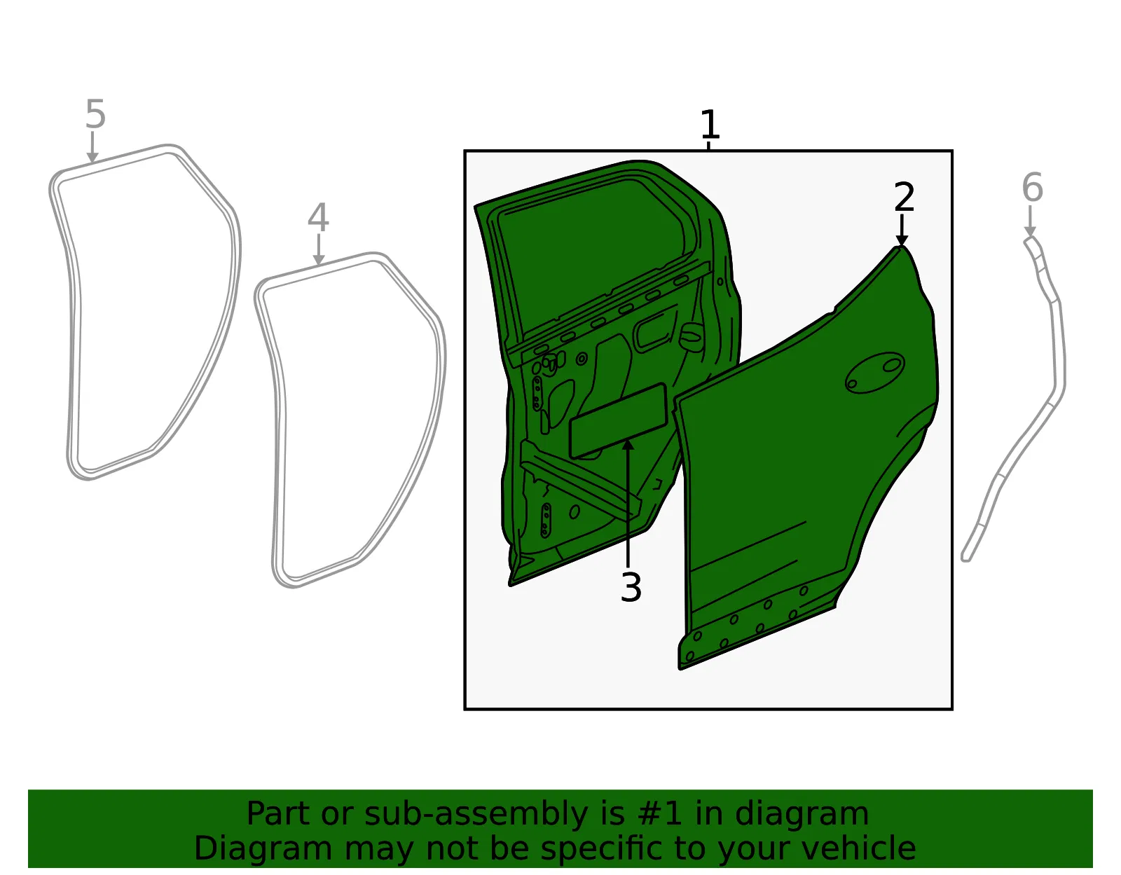 Door Shell - GM (42771791) - view 3