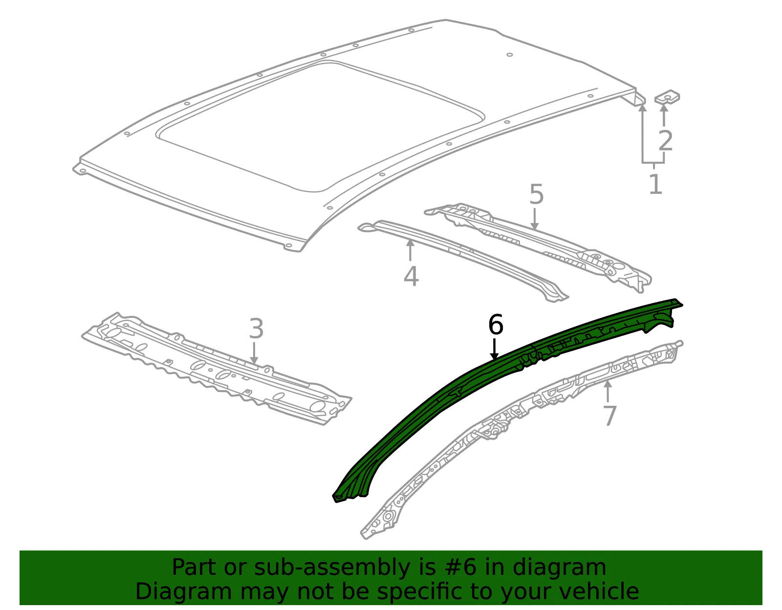 Driver Side Windshield Outer Side Frame - GM (42775487) - view 3