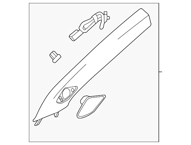 Windshield Pillar Trim - GM (42780747) - view 2