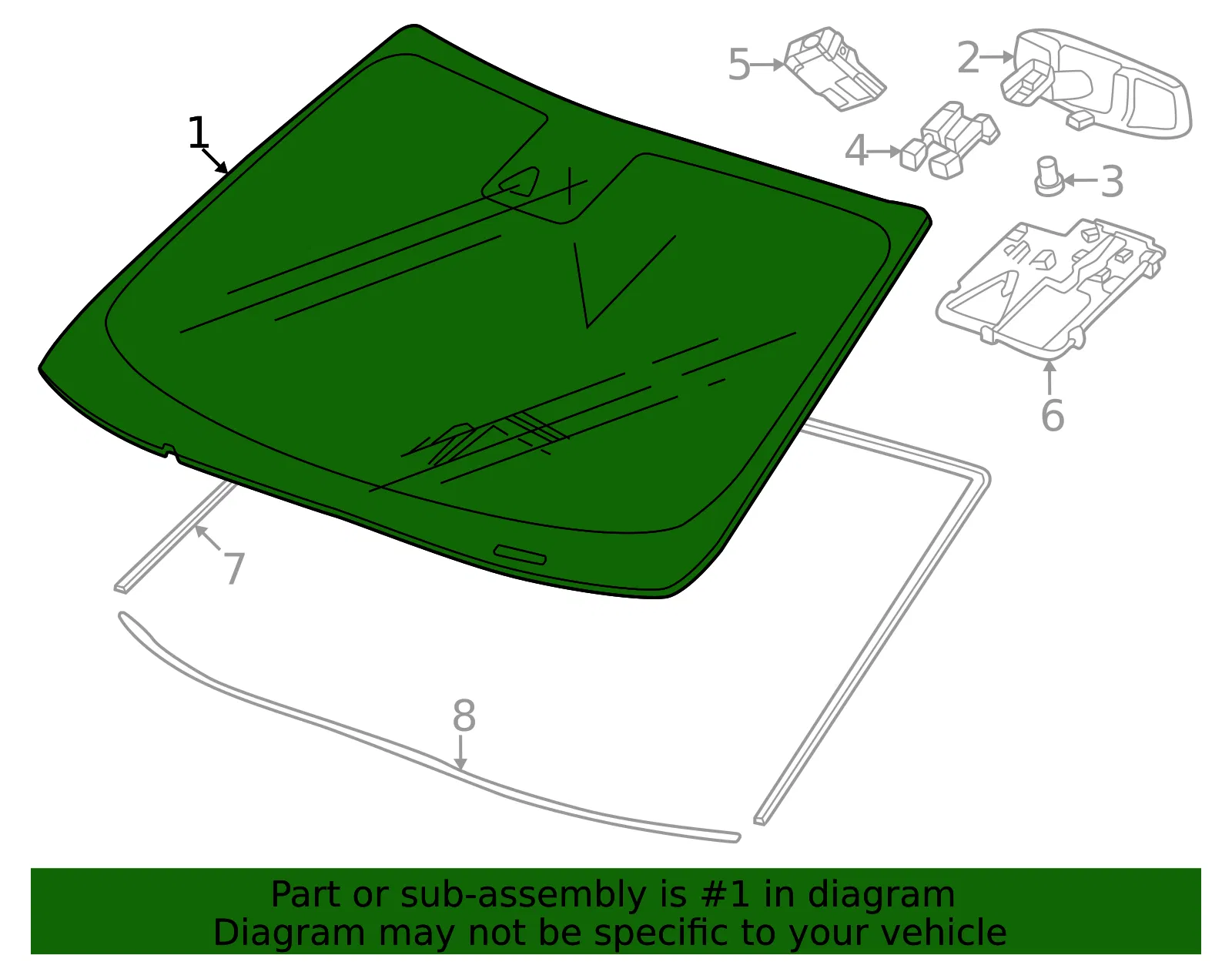 Windshield - GM (42782815) - view 3
