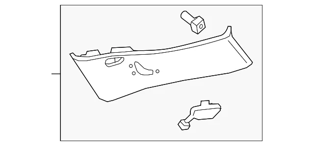 Upper Quarter Trim - GM (42786176)