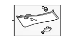 Upper Quarter Trim - GM (42786176) - view 3