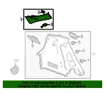 Upper Quarter Trim - GM (42786176) - view 4