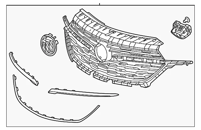 Front Grille - GM (42790132) - view 3