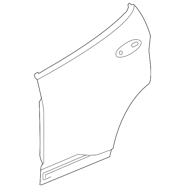 Rear Driver Side Door Outer Panel - GM (42793557) - view 2