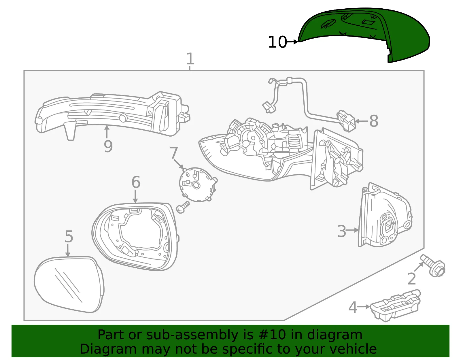Mirror Cover - GM (42800302) - view 3