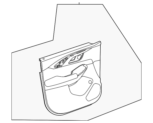 Door Trim Panel - GM (42800720) - view 2