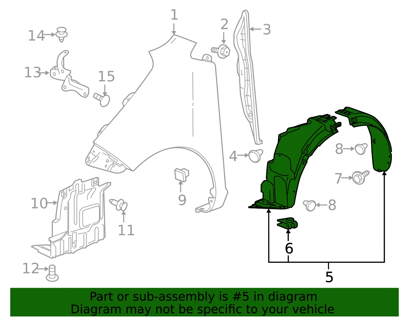 Fender Liner - GM (42802435) - view 4