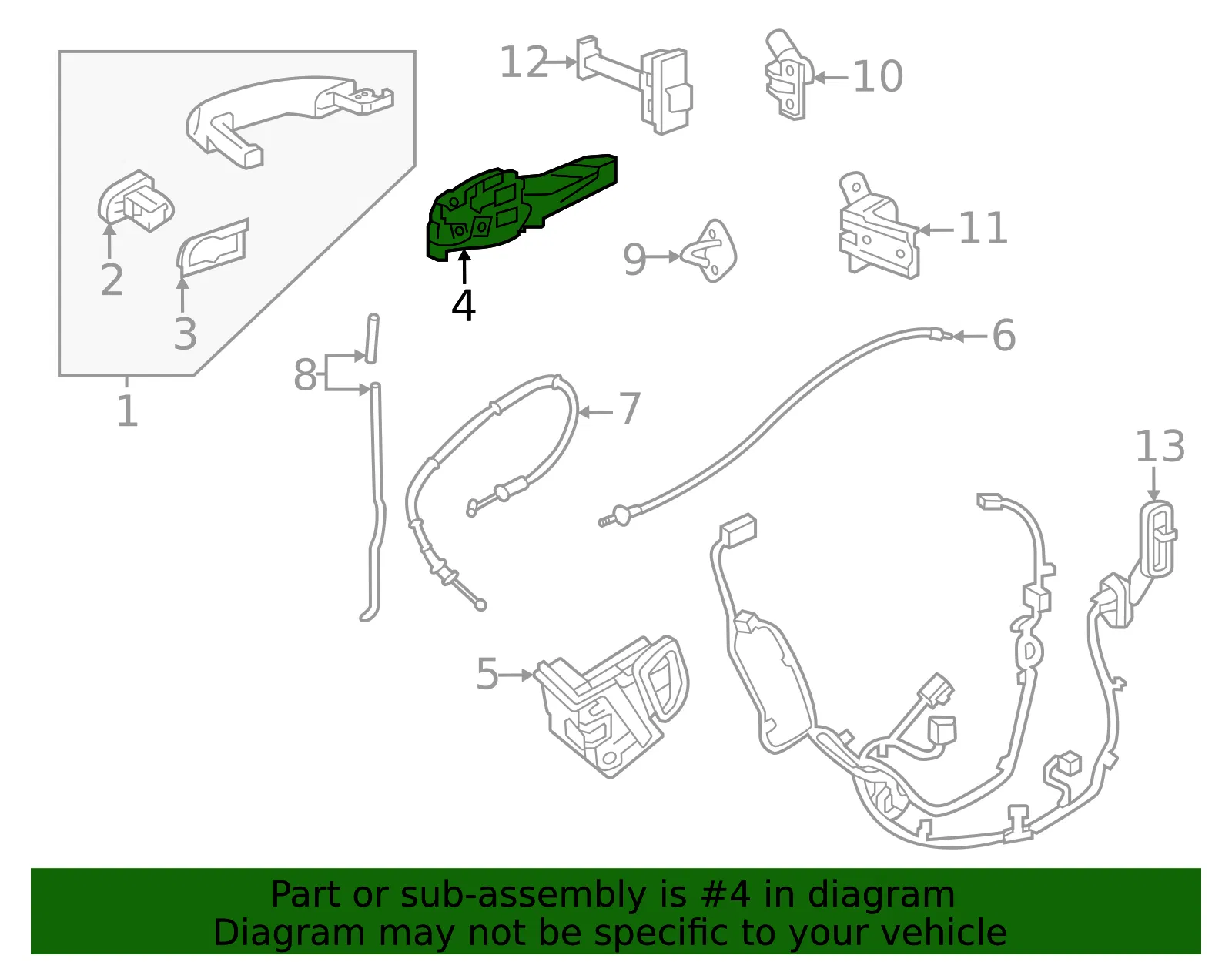 Handle Base - GM (42803029) - view 3
