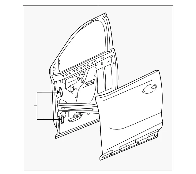 Door Shell - GM (42809627) - view 2