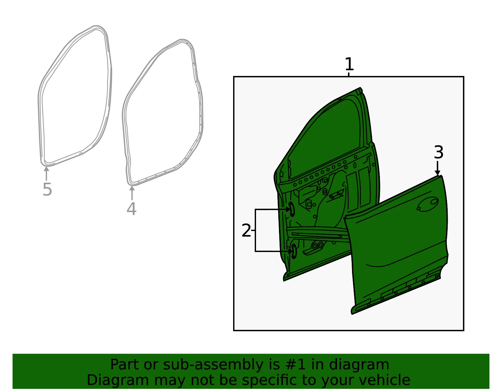 Door Shell - GM (42809627) - view 3