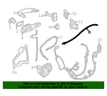 Door Latch Cable - GM (42815917) - view 6