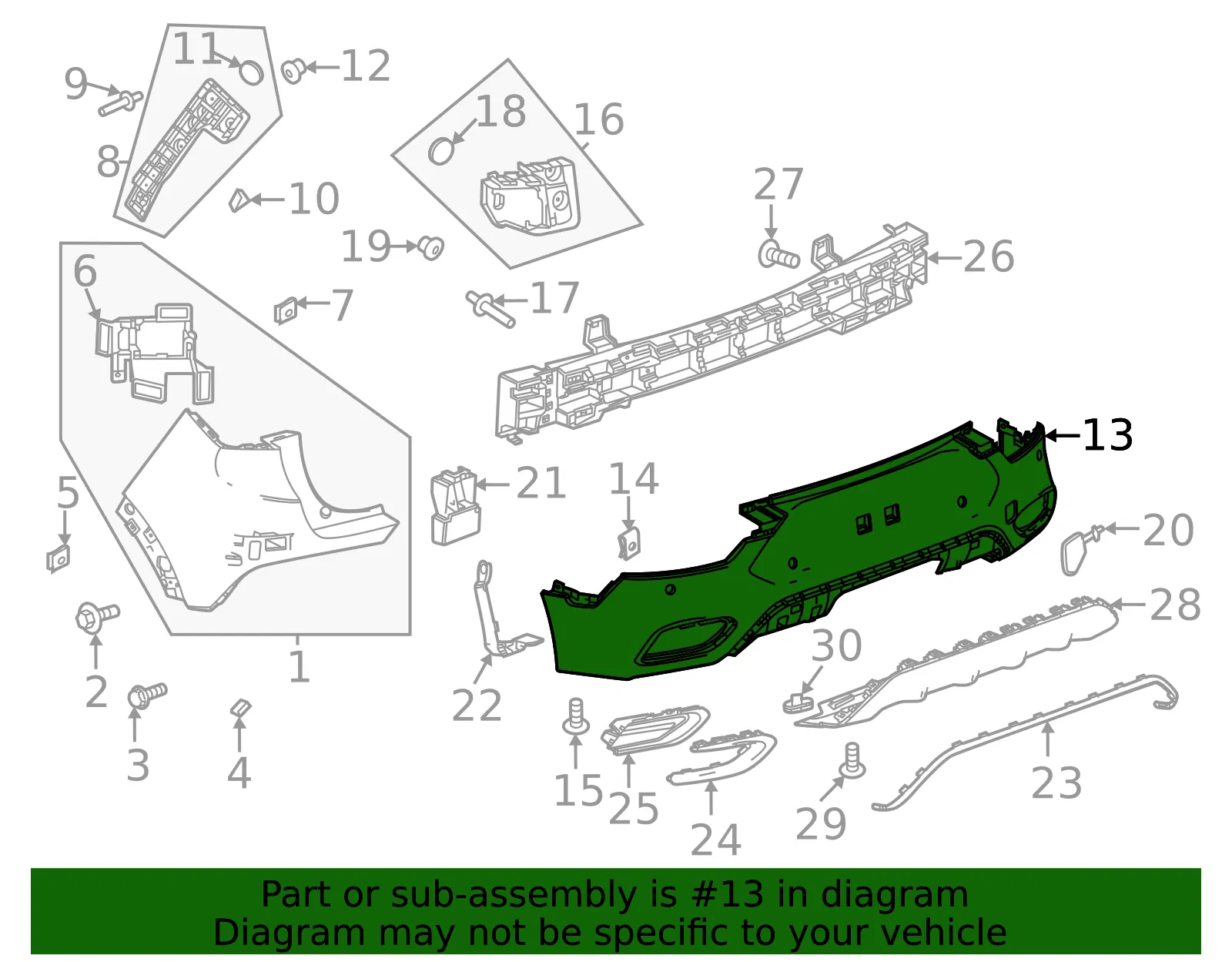 Bumper Cover - GM (42819902) - view 2