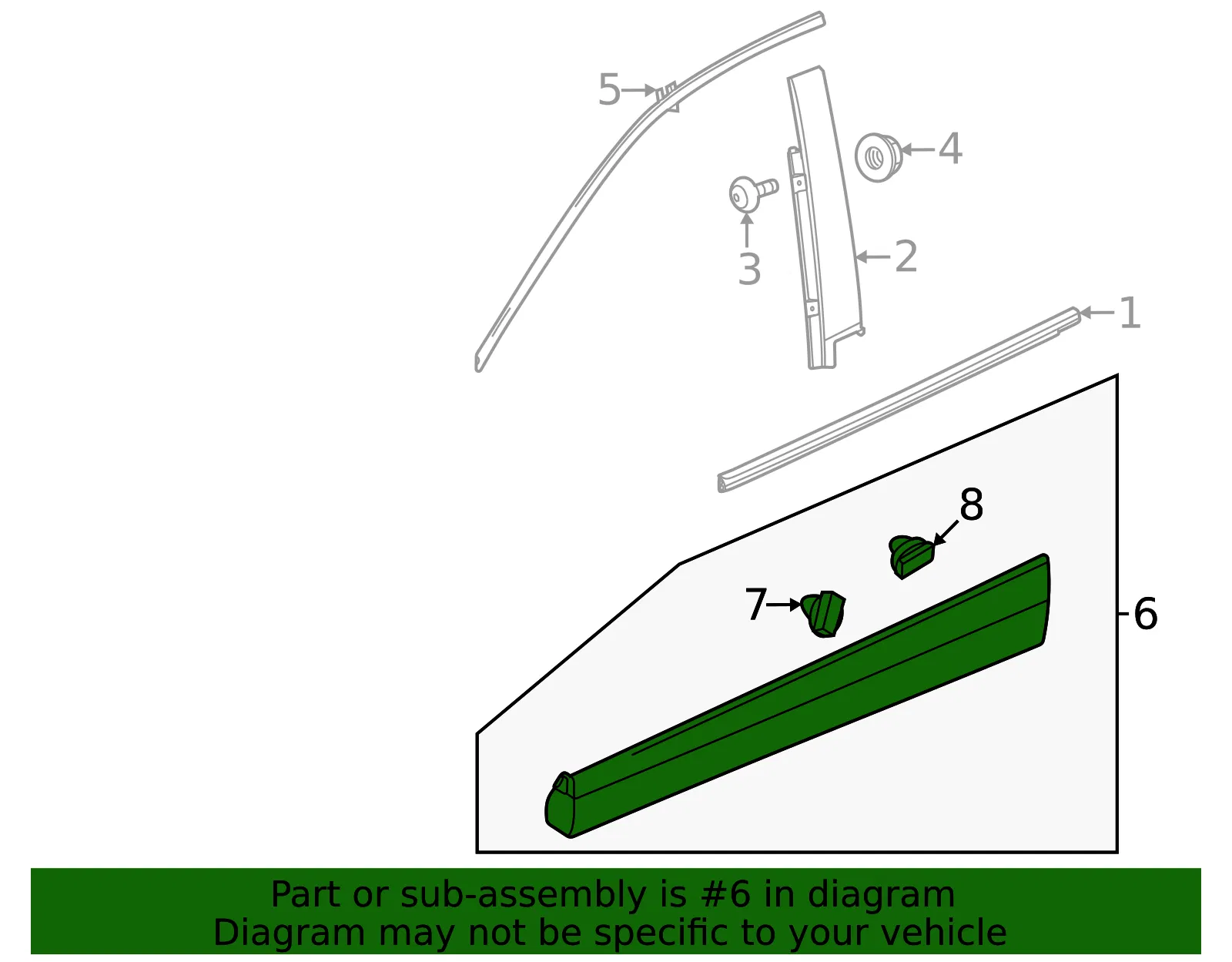 Lower Molding - GM (42820421) - view 3