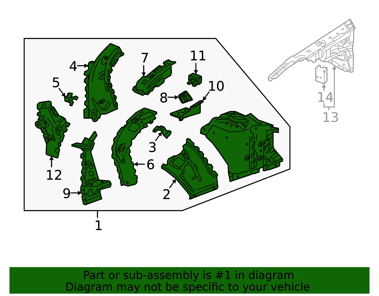 Apron Assembly - GM (42820671) - view 3