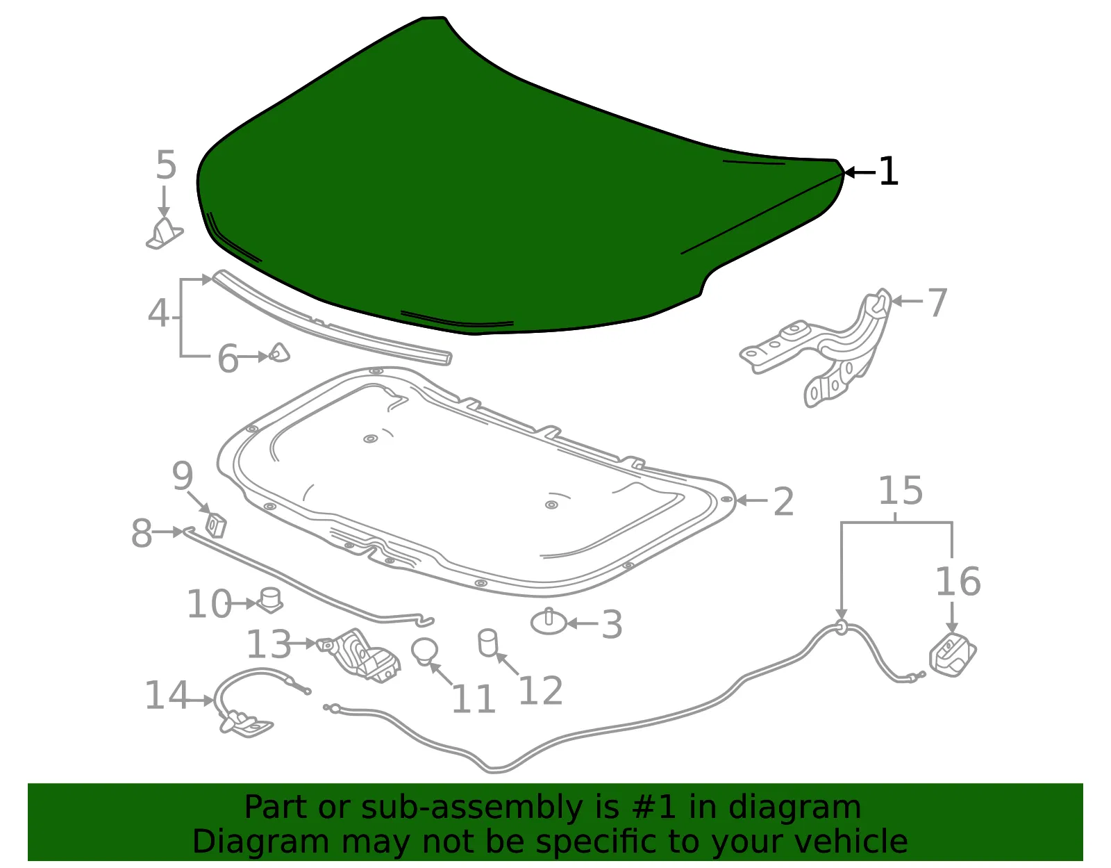 Hood - GM (42821409) - view 3