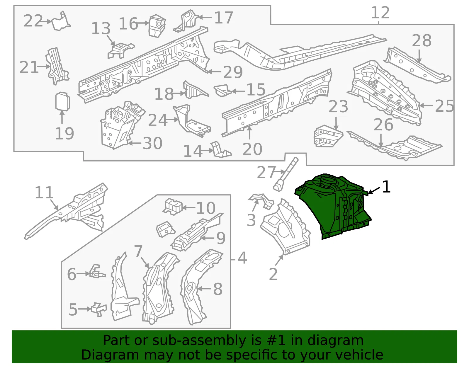 Apron Panel - GM (42829461) - view 3