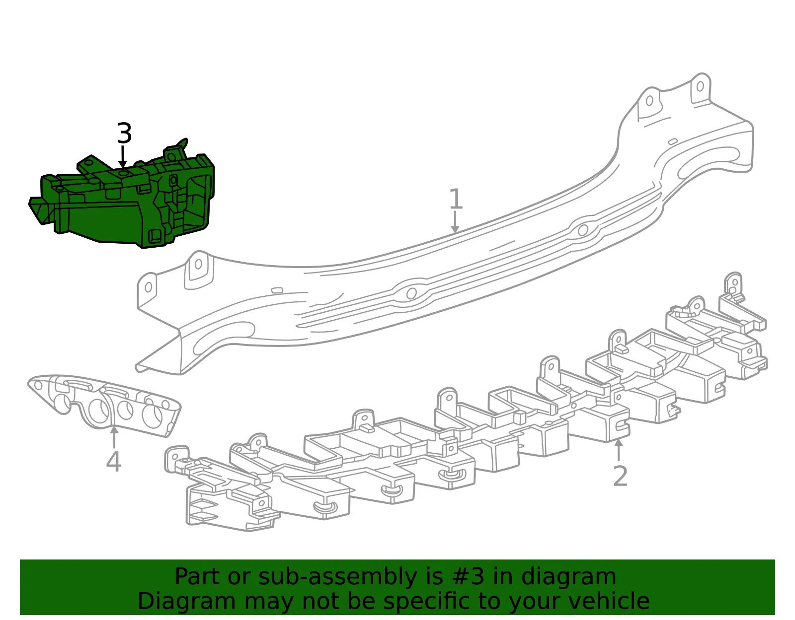 Bumper Cover Bracket - GM (42835728) - view 3