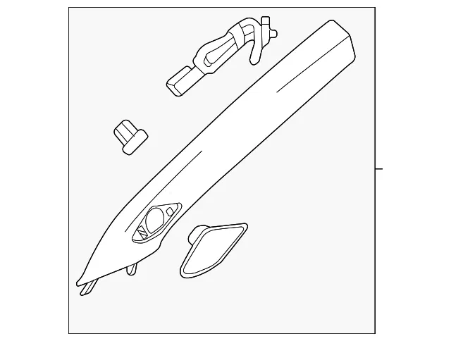 Windshield Pillar Trim - GM (42842439) - view 2
