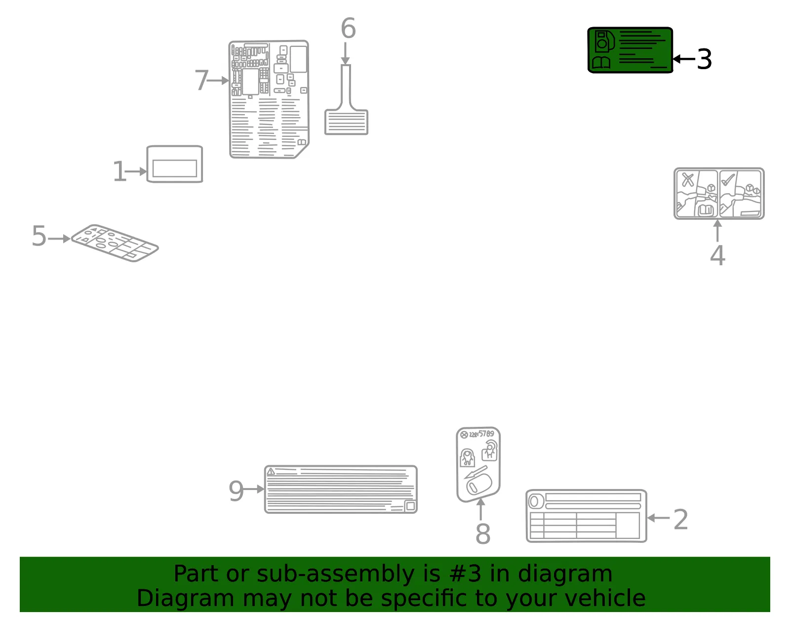 Fuel Label - GM (42853571) - view 3
