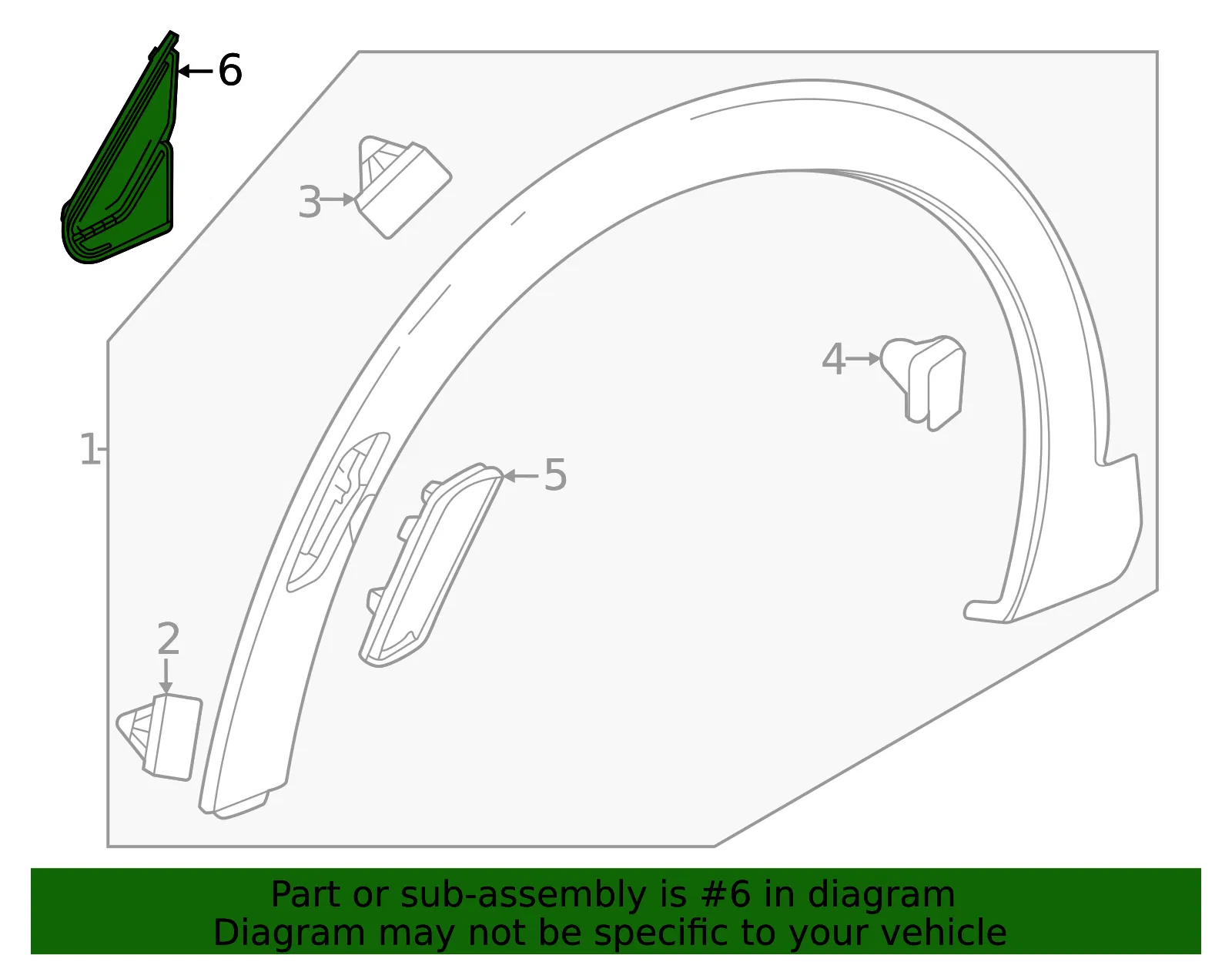 Upper Molding - GM (42854705) - view 3
