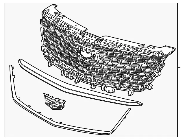 Grille Assembly - GM (42861895) - view 2