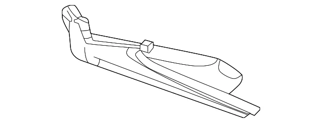 Quarter Panel Gutter - GM (42881390) - view 2