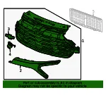 Grille Assembly - GM (42883407) - view 7