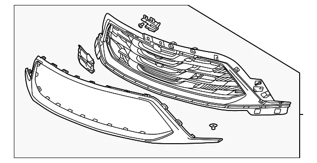 Front Grille - GM (42886559)