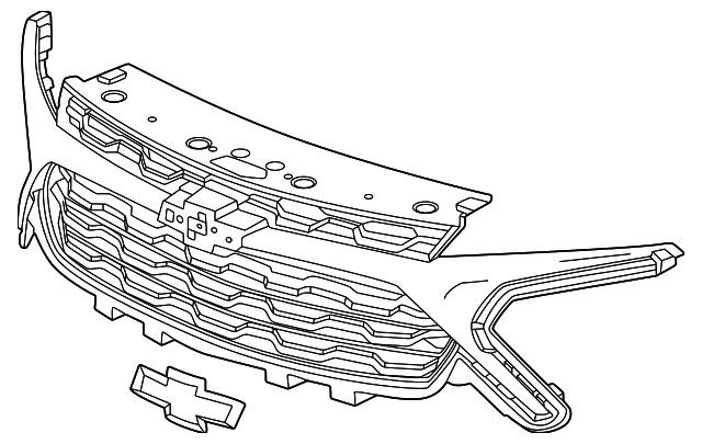 Grille Assembly - GM (42887633) - view 2