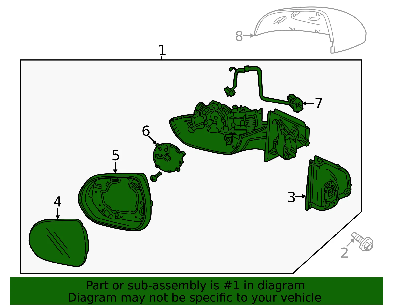 Mirror Assembly - GM (42891810) - view 6