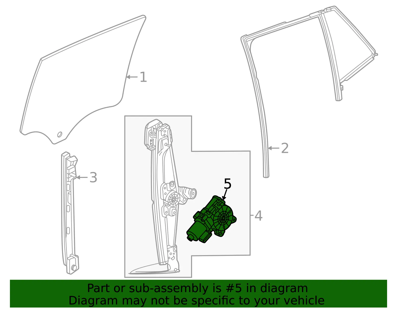 Window Motor - GM (42896017) - view 3