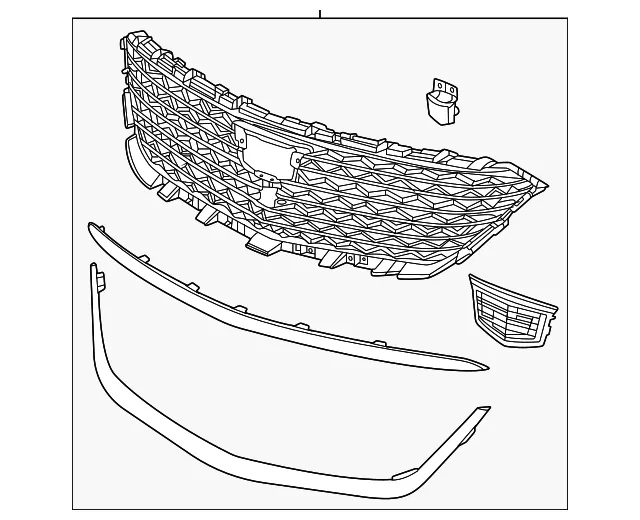 Grille Assembly - GM (42901475) - view 2