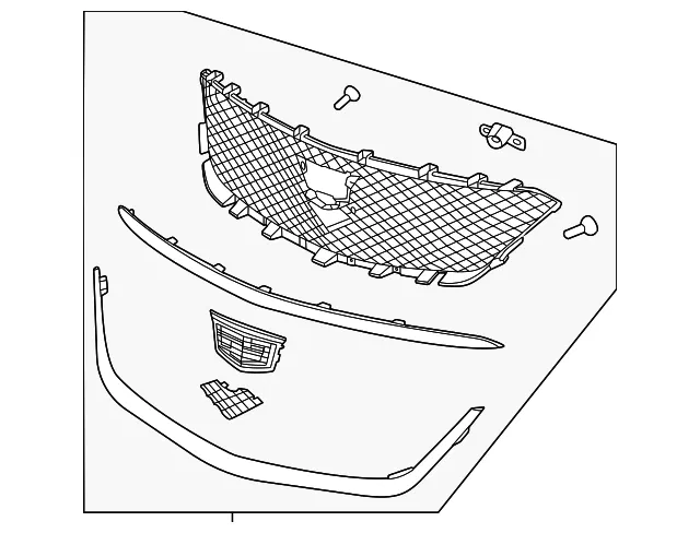 Upper Grille - GM (42901483) - view 2