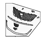 Upper Grille - GM (42901483) - view 6