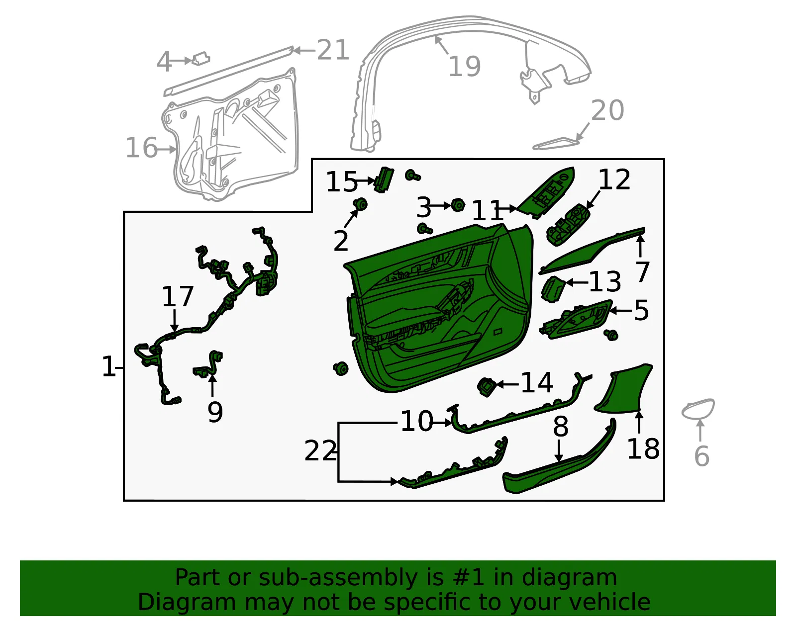 Door Trim Panel - GM (42903326) - view 8