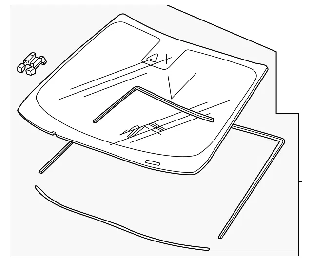 Windshield - GM (42905955) - view 2