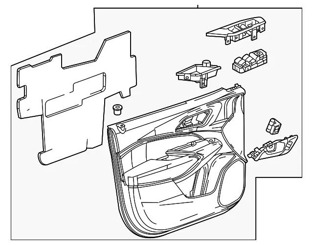 Door Trim Panel - GM (42914471) - view 6