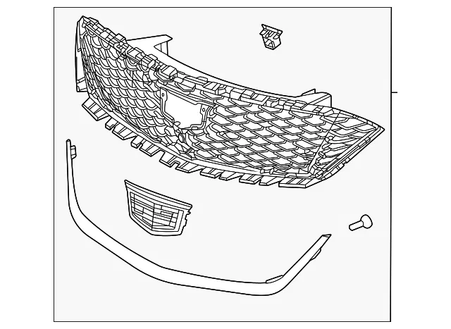 Upper Grille - GM (42916284)