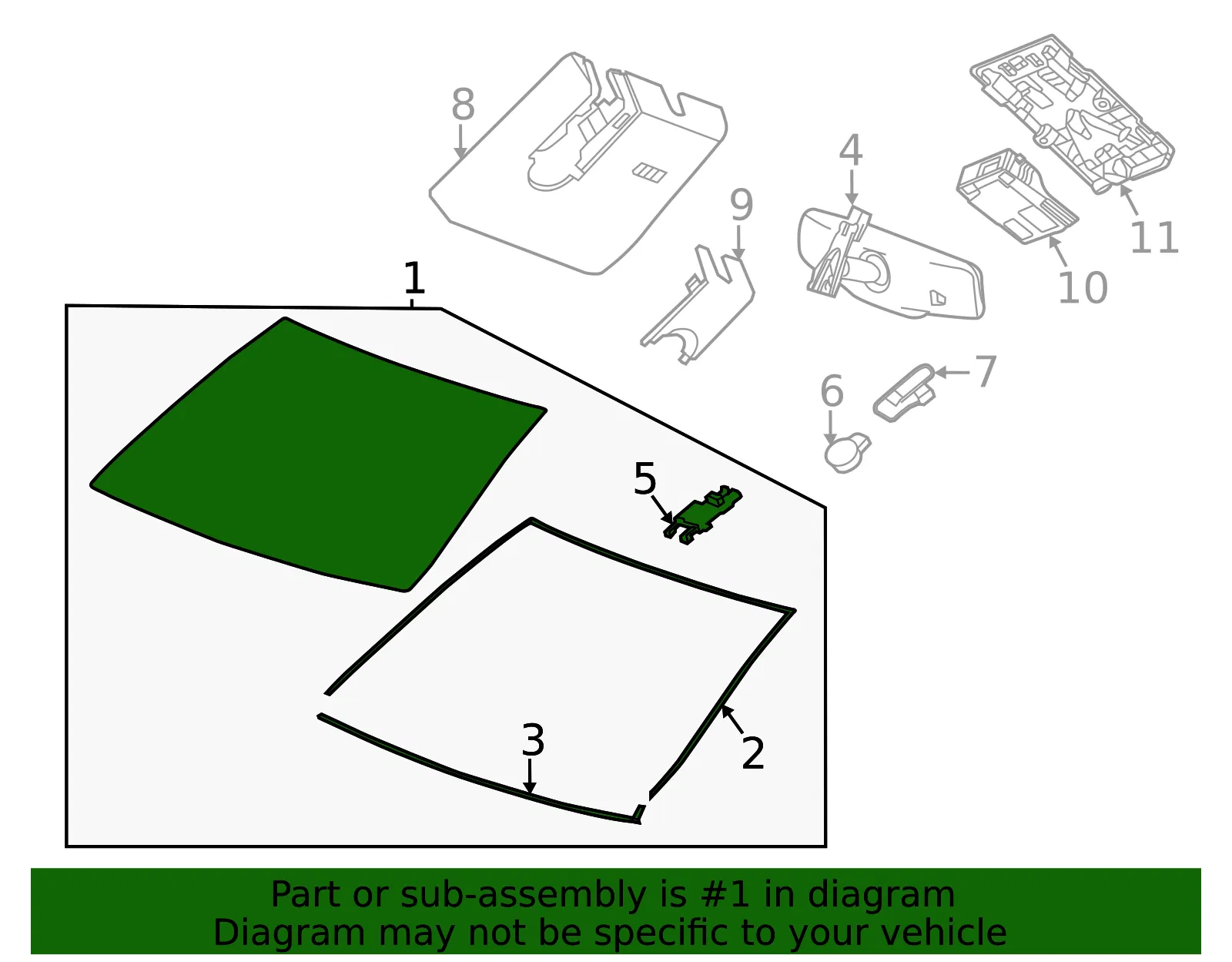 Windshield - GM (42923954) - view 3