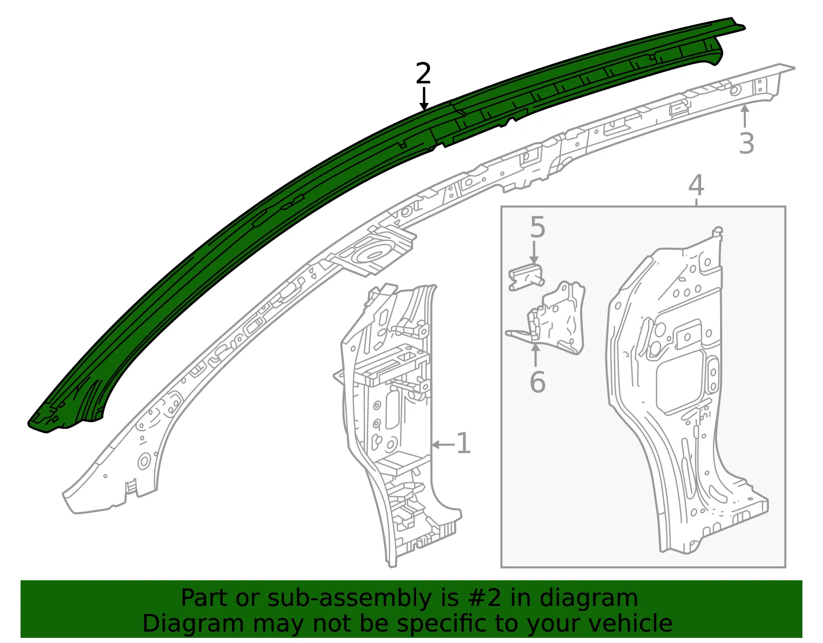 Windshield Pillar - GM (42925981) - view 3