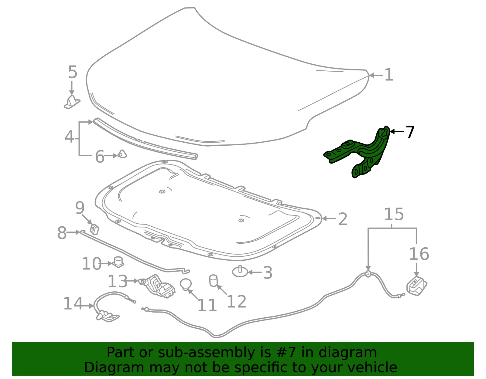 Front Hinge - GM (42926055) - view 2
