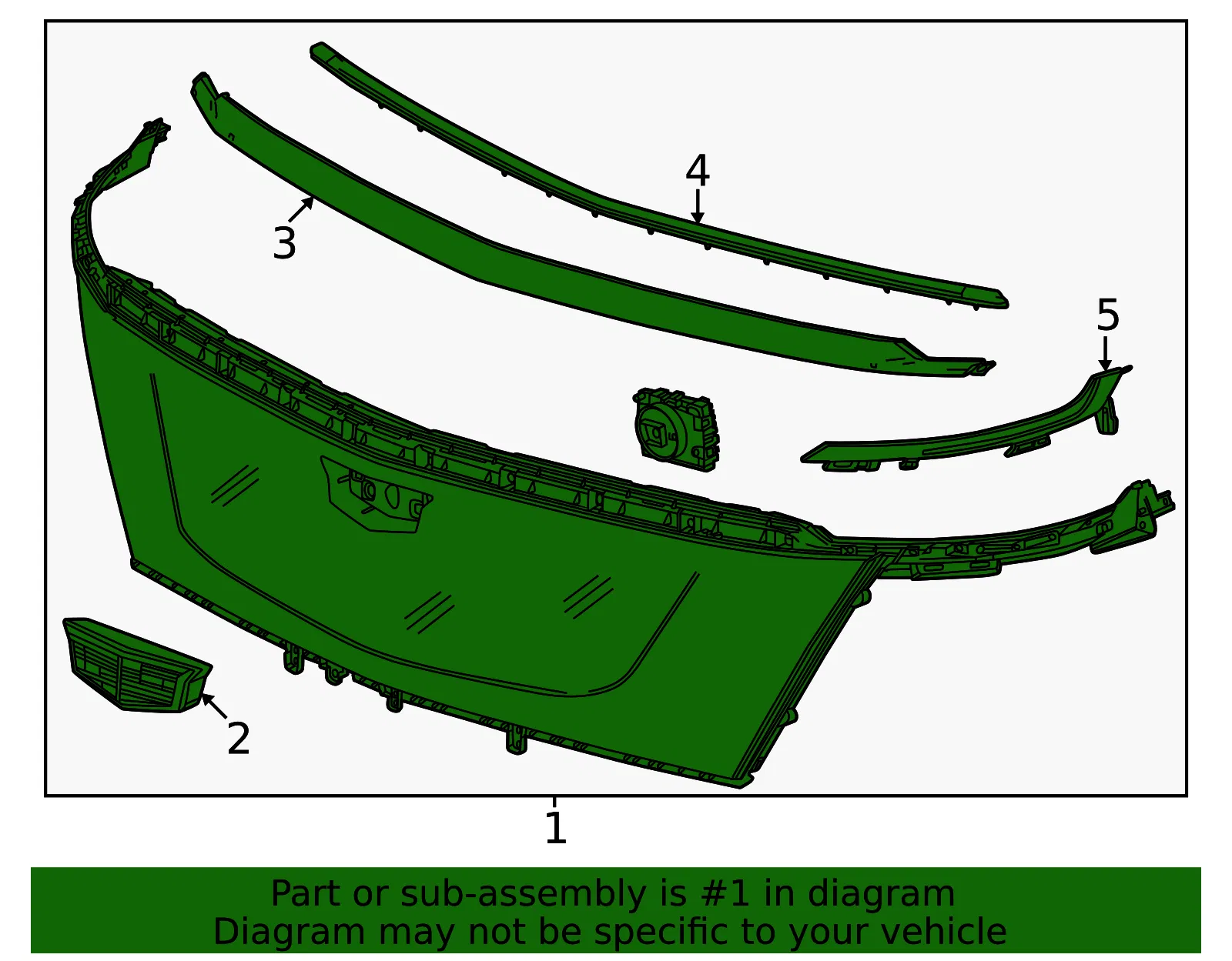 Grille Assembly - GM (42927844) - view 2