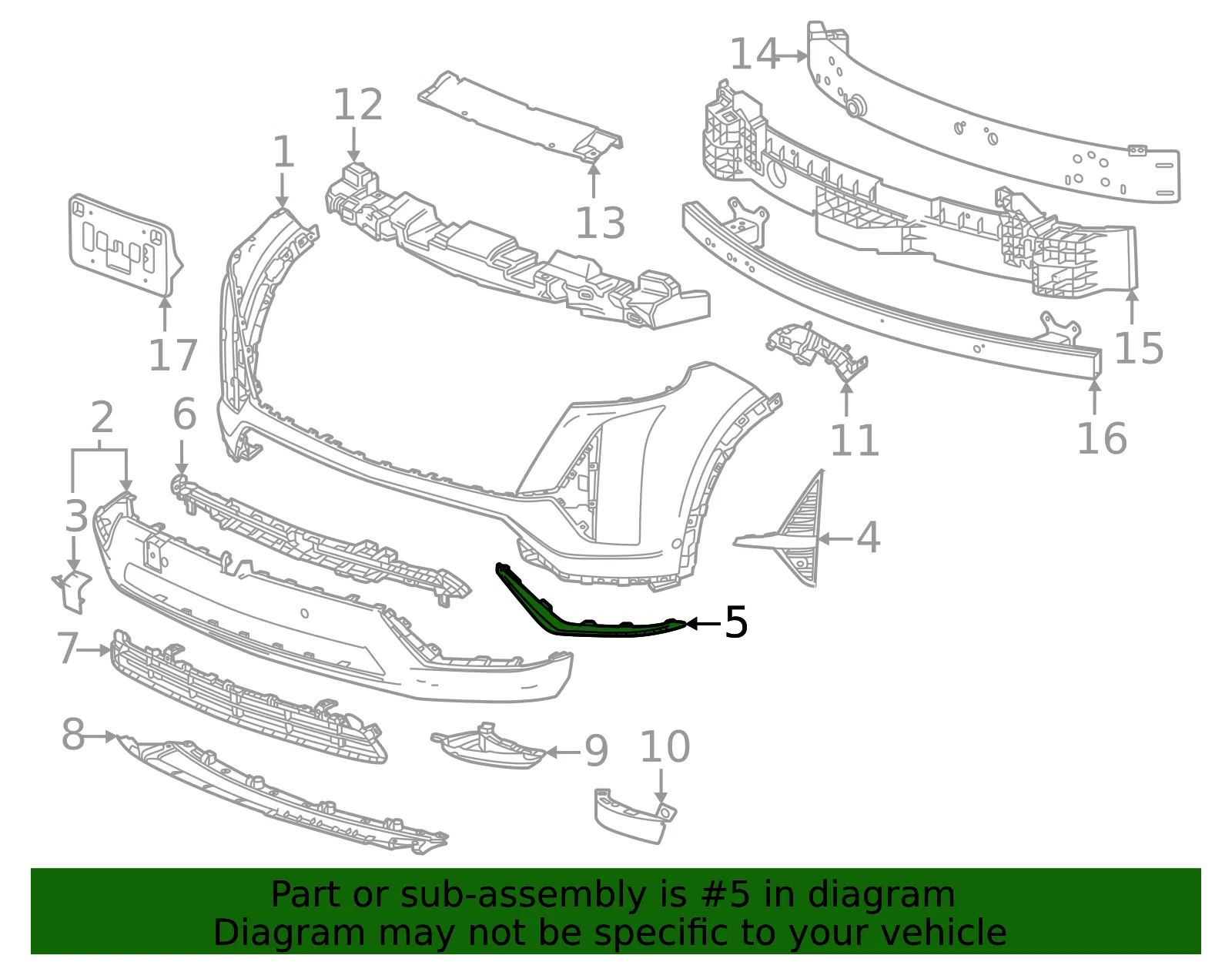 Lower Molding - GM (42927887) - view 3